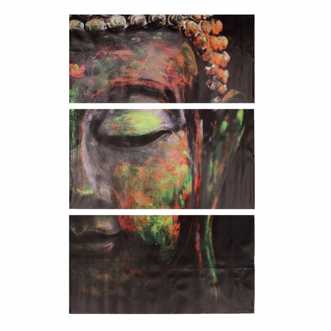 Triptych Buddha Canvas