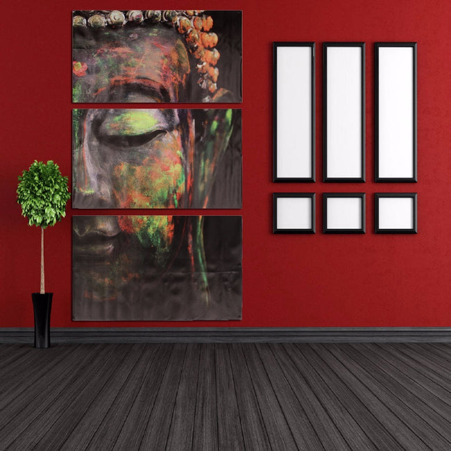 Triptych Buddha Canvas