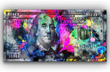 100 Bill Cash Benjamin Franklin Dollar Print Art