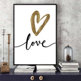 Abstract Love Heart Canvas