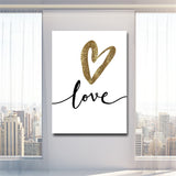 Abstract Love Heart Canvas