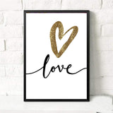 Abstract Love Heart Canvas