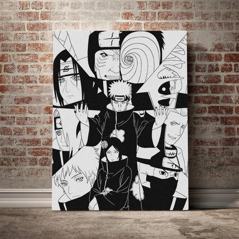 Akatsuki Naruto Manga Canvas
