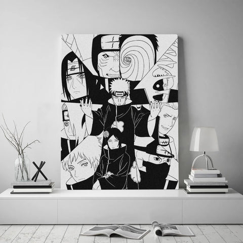Akatsuki Naruto Manga Canvas