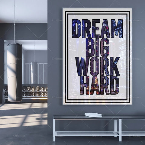 DREAM BIG! Daily Reminder Canvas