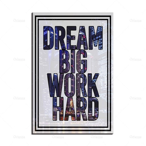 DREAM BIG! Daily Reminder Canvas