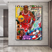 Chicago Bulls Michael Jordan Graffiti