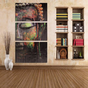 Triptych Buddha Canvas