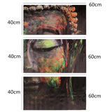 Triptych Buddha Canvas