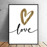 Abstract Love Heart Canvas
