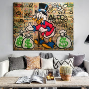 Monopoly Scrooge Mcduck Canvas