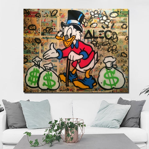 Monopoly Scrooge Mcduck Canvas