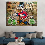 Monopoly Scrooge Mcduck Canvas