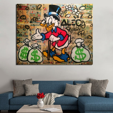 Monopoly Scrooge Mcduck Canvas